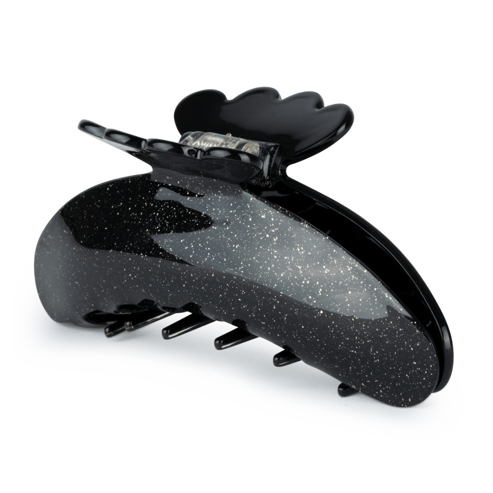 Helle Starry Night Biggest – Sort hårklemme med glitter og stjernestøv-effekt