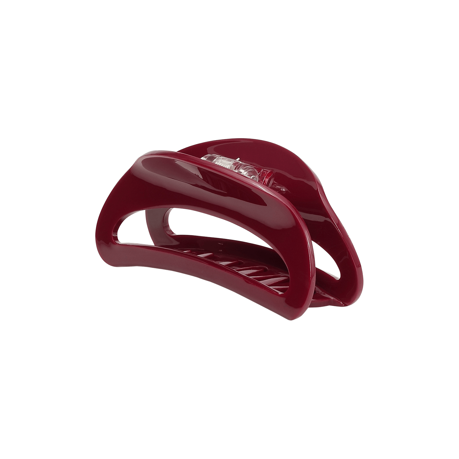 Burgundy hårklemme med glans - Theresa Solid Big fra SUI AVA