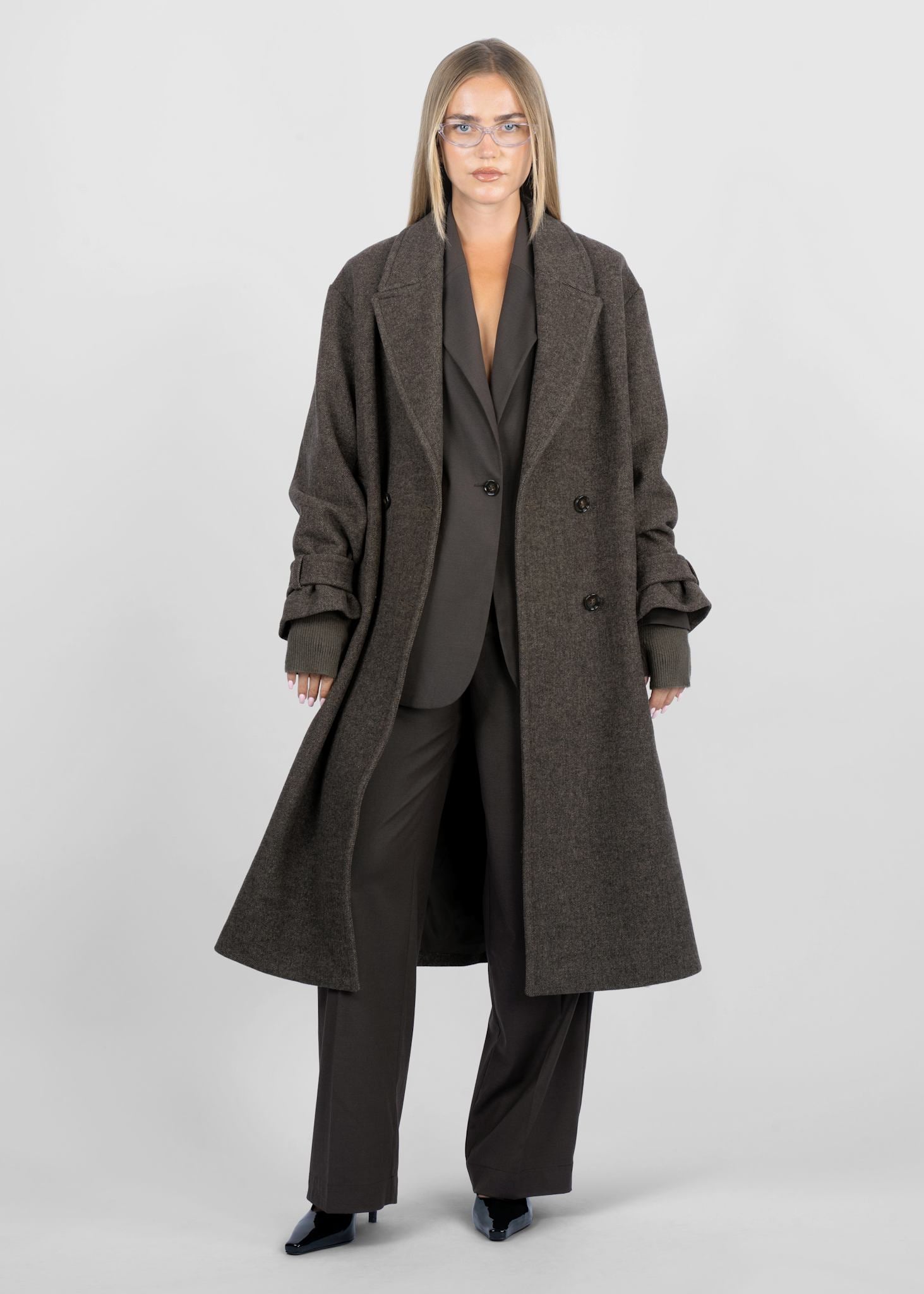 Wool Trenchcoat - Wool coat with a classic cut – SUI AVA