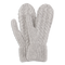 SUI AVA Frede Soft Mittens – grå strikvanter med kabelmønster i blød, lun kvalitet.