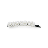 Betty Clip med perler i klassisk hvid og sort finish – SUI AVA