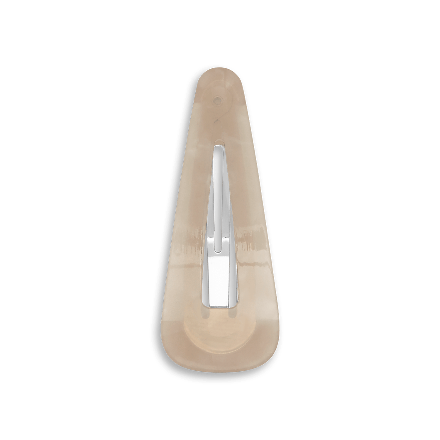 Beige hårspænde med marmor-effekt – Nordic Buckle Clip