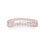 geborg Crystal Clip i rosa med sølvclips og små krystaller – SUI AVA