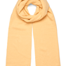 Mariah Scarf i blød gul strik med SUI AVA-logo – hyggeligt og stilfuldt tørklæde