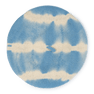 Blå og hvid Flora Tie Dye Baret med håndfarvet mønster fra SUI AVA