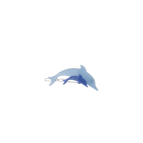 Dolphin Clip fra SUI AVA – højresidet hårspænde med blå delfin