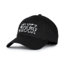 SUI AVA Silvermoon Cap i sort med sølv-metallic "Silver Moon" logo foran