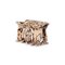 Fie Moonstone Mini hårklemme i beige, brun og sort med marmoragtigt mønster.