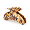 Stor hårklemme med gyldenbrun tortoise-mønster – Helle Universe Big fra SUI AVA.