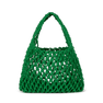 Sonja Open Bag i grøn – Fleksibel og rummelig net-taske med et stilrent vævet design.