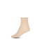 Beige Emma Ankle Socks med blondemønster og bølget topkant