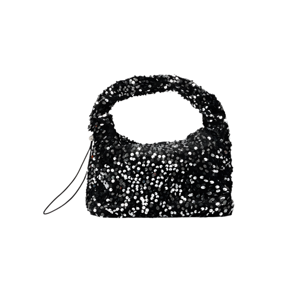 Anne Sequins Bag fra SUI AVA – glamourøs taske med skinnende pailletter, ideel til at tilføje et elegant og festligt touch til dit outfit.