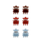 6-pack Tiny Claws fra SUI AVA – små og elegante hårklemmer, perfekte til at skabe detaljerede frisurer og holde små hårsektioner på plads med et stilfuldt touch.