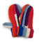 Walter Gloves – hæklede vanter i multifarvet mønster med chunky striber i rød, blå, lilla, pink og creme