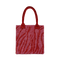 Zebra Glitter Bag i pink/rød – Skinnende skuldertaske med zebra-mønster til daglig brug.