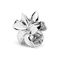 Stor hårklemme i sølv med plumeria-blomsterdesign – Plumeria Metallic Big fra SUI AVA