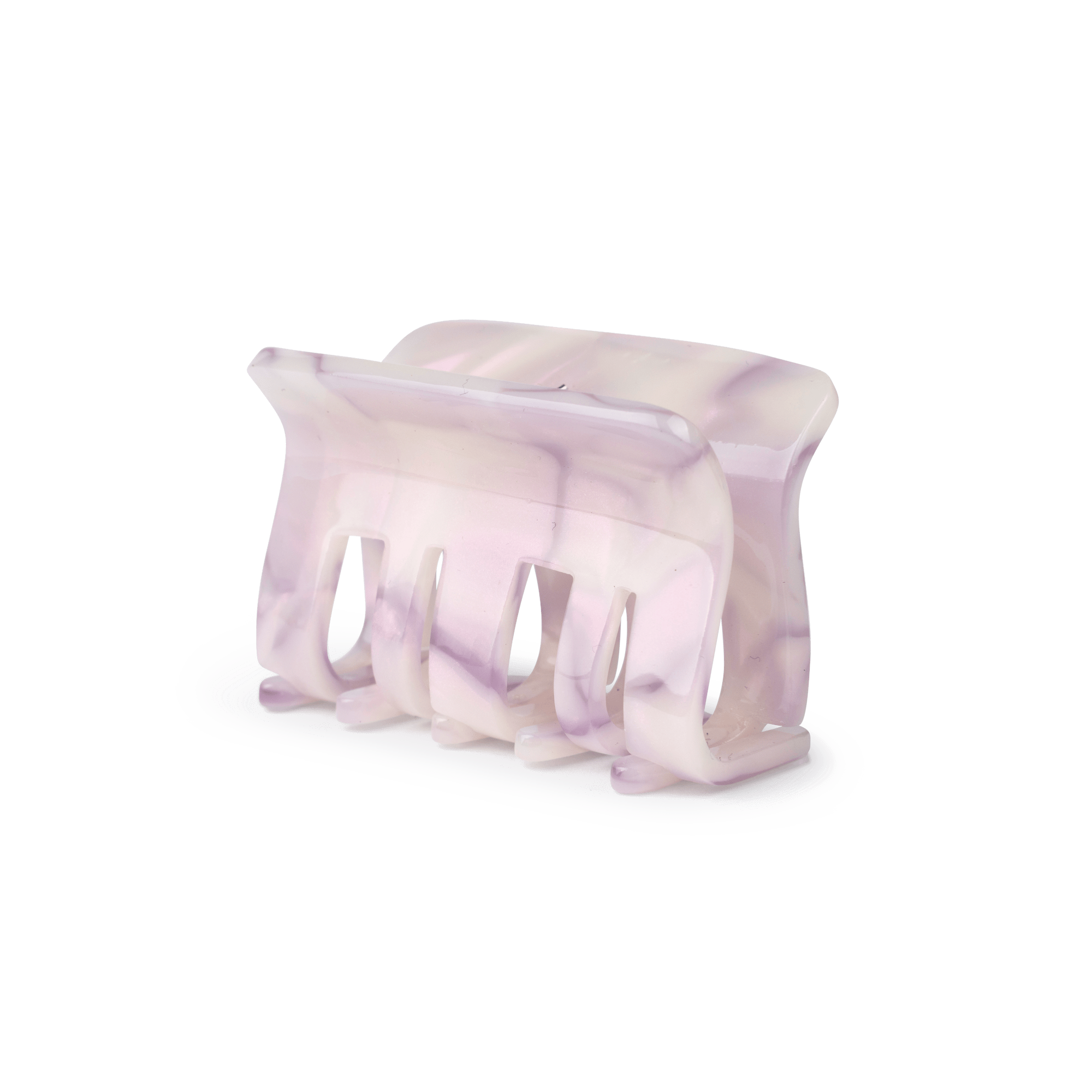 Fie Marble Mini fra SUI AVA – lille hårklemme med et elegant lyserødt marmordesign, ideel til at tilføje et feminint og sofistikeret touch til dine frisurer.