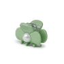 Three-leaf Clover Pearly Mini fra SUI AVA – lille hårclip i en elegant grøn nuance med trekløverdesign og perledetaljer, perfekt til at tilføje et naturligt og stilfuldt touch til dine frisurer.