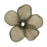 Buttercup Elastic Big i armygrøn fra SUI AVA er en blomsterformet hårelastik, perfekt til tykt hår og tilføjer en rå og trendy detalje til din frisure.