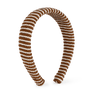 Striped Headband fra SUI AVA – pandebånd i et moderne brunt og hvid stribet design, ideel til at tilføje et friskt og legende touch til dit look.