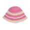 Bohemian Striped Hat fra SUI AVA – stilfuld hat i en smuk lyserød nuance med et stribet design, perfekt til at tilføje et feminint og bohemeinspireret touch til dit look.