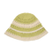 Bohemian Striped Hat fra SUI AVA – stilfuld hat i en frisk grøn nuance med et stribet design, ideel til at tilføje et bohemeinspireret og naturligt touch til dit look.
