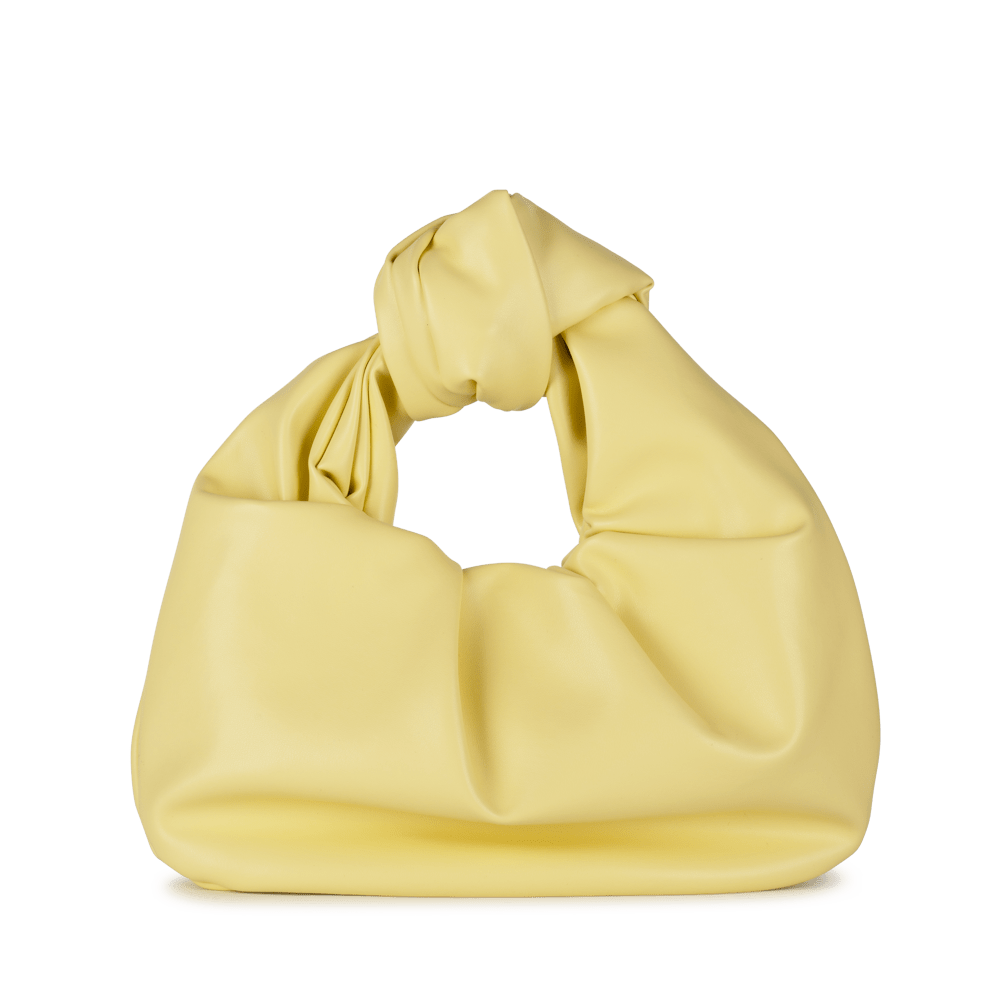 Nelly Knot Bloom Bag fra SUI AVA – elegant taske i en lys gul nuance med smukke knudedetaljer, ideel til at tilføje et friskt og feminint touch til dit outfit.