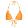 Butterfly Bikini Top – orange triangel bikini top med rhinestone sommerfugl og justerbare bindebånd fra SUI AVA SWIM.