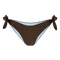 Waverly Bikini Briefs – vendbare bikinitrusser i brun og lyseblå med justerbare bindebånd og fleksibel pasform fra SUI AVA SWIM.