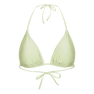 Waverly Bikini Top – vendbar bikini top i mint og brun med elastisk pasform fra SUI AVA SWIM.