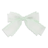 Double Lace Bow – grøn hårsløjfe i blonder med et feminint og elegant look.