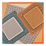 Angela Multi Scarf – elegant tørklæde i orange med klassisk mønster og vintage-inspireret design.