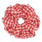 Checkered Grande Scrunchie – stor rød ternet scrunchie fra SUI AVA.