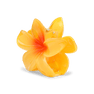 Plumeria Bella Big – gul hårklemme med et smukt blomstermotiv og elegant design.