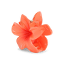 Plumeria Bella Big – orange hårklemme med blomstermotiv og elegant design.