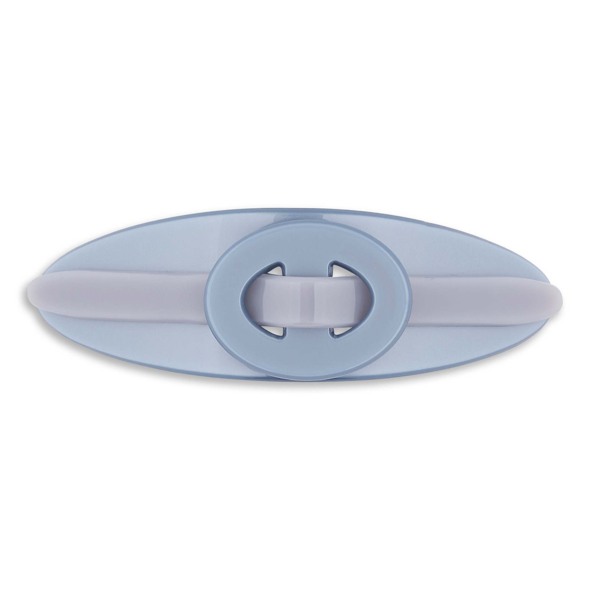 Lyseblåt hårspænde fra SUI AVA med reb-inspireret design, perfekt til en afslappet og feminin frisure.