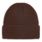 Ribstrikket brun hue i 100 % cashmere – Cashmere Beanie i brun