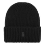 SUI AVA Brenda Beanie – sort strikhue i blød, ribbet kvalitet.