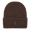 SUI AVA Brenda Beanie – brun strikhue i blød, ribbet kvalitet.