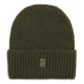 SUI AVA Brenda Beanie – armygrøn strikhue i blød, ribbet kvalitet.