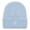 SUI AVA Brenda Beanie – lyseblå strikhue i blød, ribbet kvalitet.