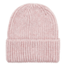 SUI AVA Brenda Beanie – lyserød strikhue i blød, ribbet kvalitet.