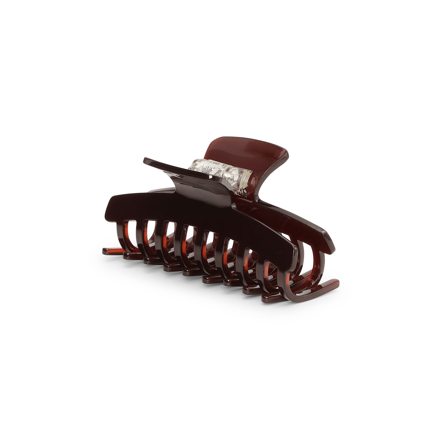 Stor chokoladebrun hårklemme fra SUI AVA – ideel til langt eller kraftigt hår