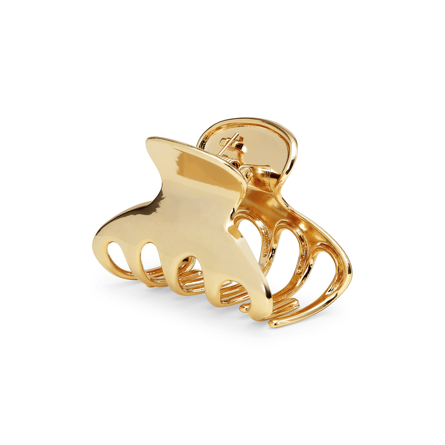 Gylden hårklemme i blankt Zinc Alloy fra SUI AVA – elegant og stilren løsning til håropsætning.