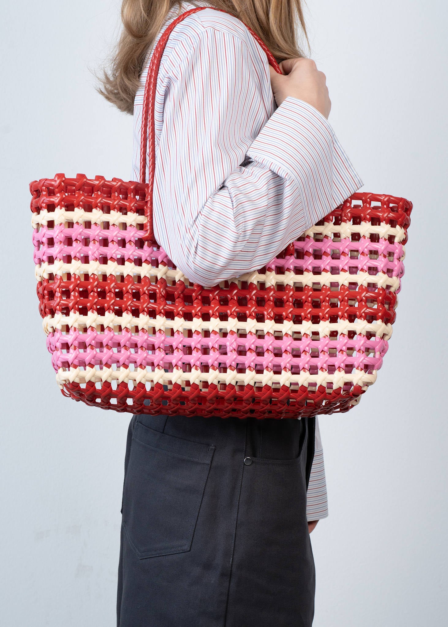 Kaya Woven Tote Big – SUI AVA