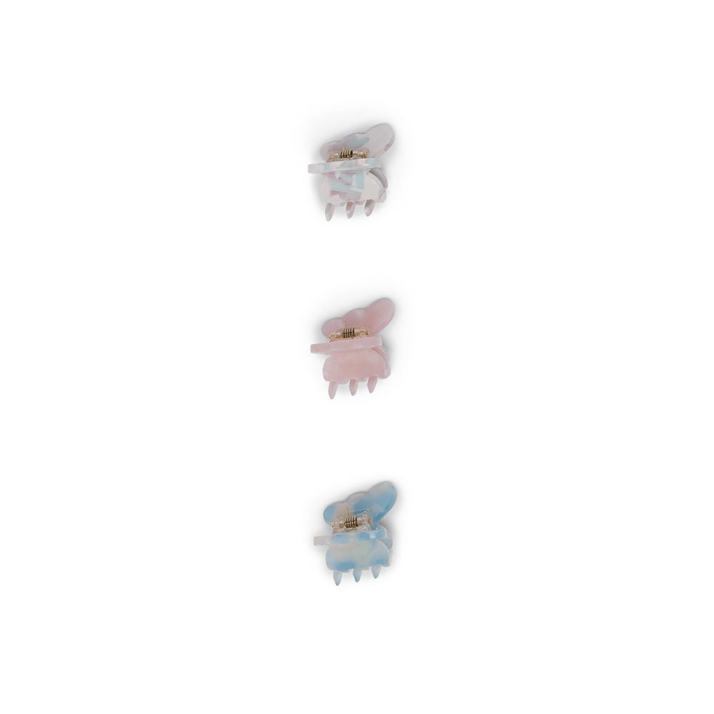 Butterflies 3-Pack Tiny – tre små sommerfugle hårklemmer i pastel fra SUI AVA