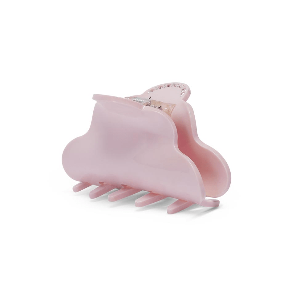 Rosa hårklemme i klassisk design med glat finish – Lene Pleasure Big
