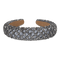 Club Headband i grå med små sølvglitrende perler fra SUI AVA
