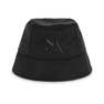 Sporty Bucket Hat – sort bøllehat i let og åndbart materiale med tone-i-tone logo.