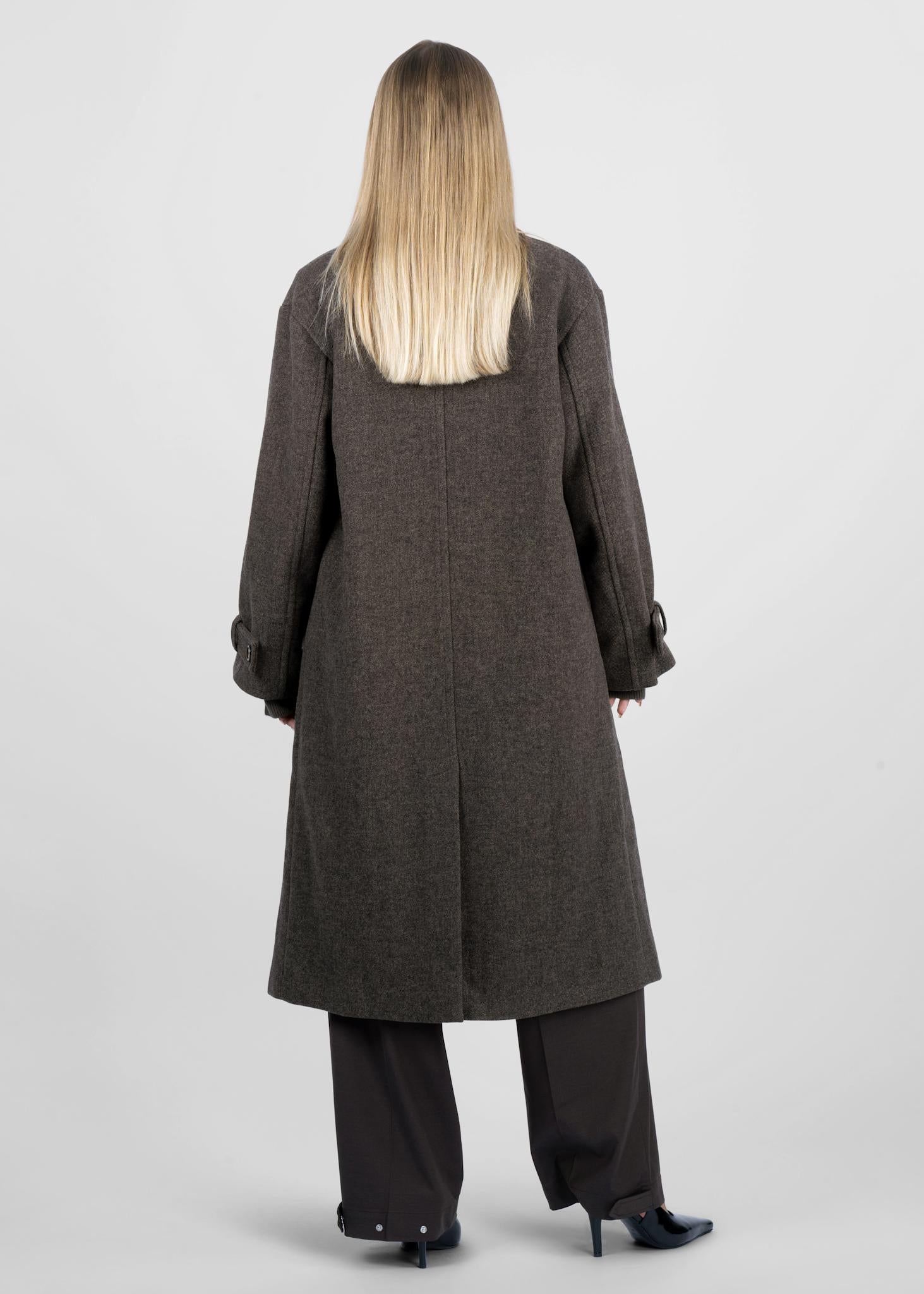 Wool Trenchcoat - Wool coat with a classic cut – SUI AVA